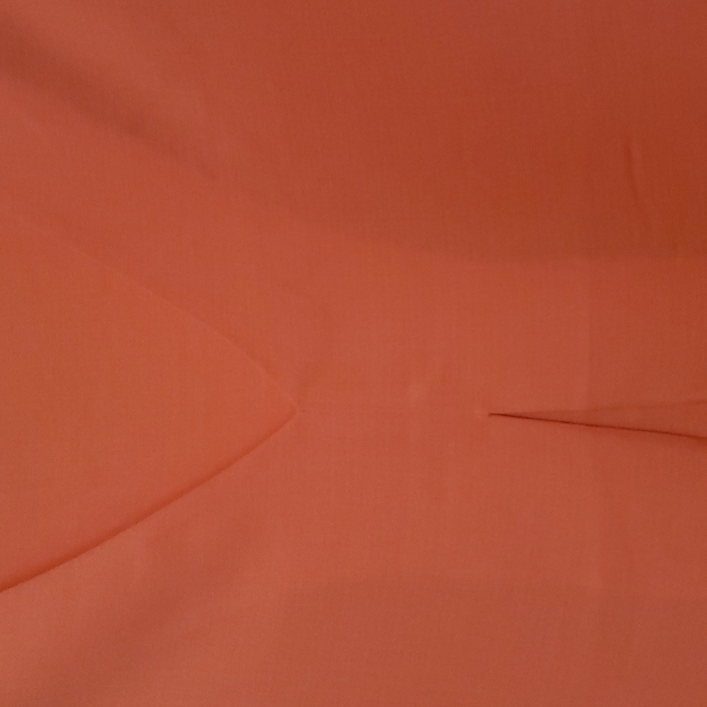 Fever coral flowy front pleat top. Loose fit tank front V Neck high/low style - Picture 4 of 7